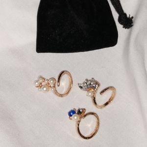 Set of 3 pinky rings